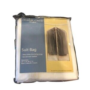 MAINSTAYS Home Suit Bag 38"L x 24" W x 3"  Dust and Water Repellent